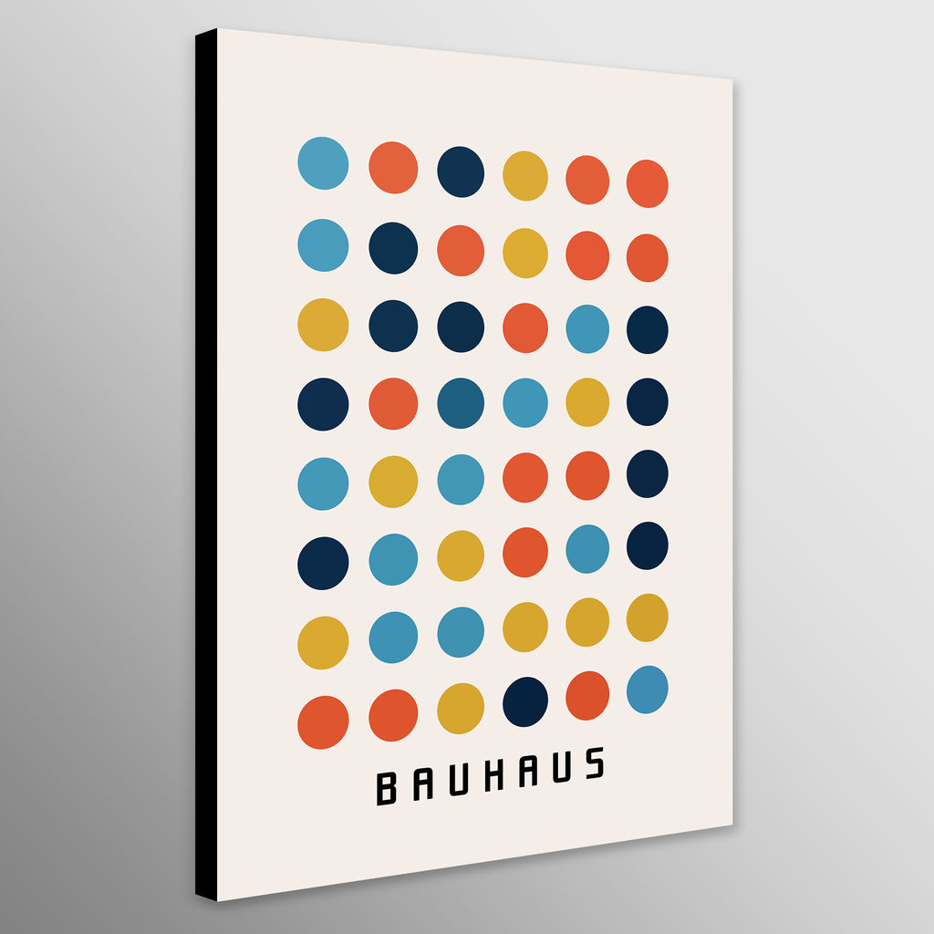 Bauhaus Dot Matrix Multicoloured Circles