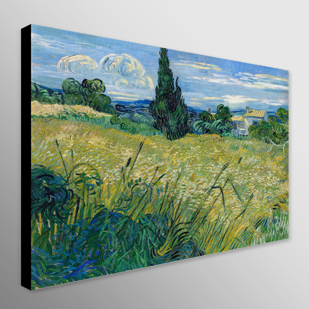 Green Wheat Field with Cypress by Vincent van Gogh