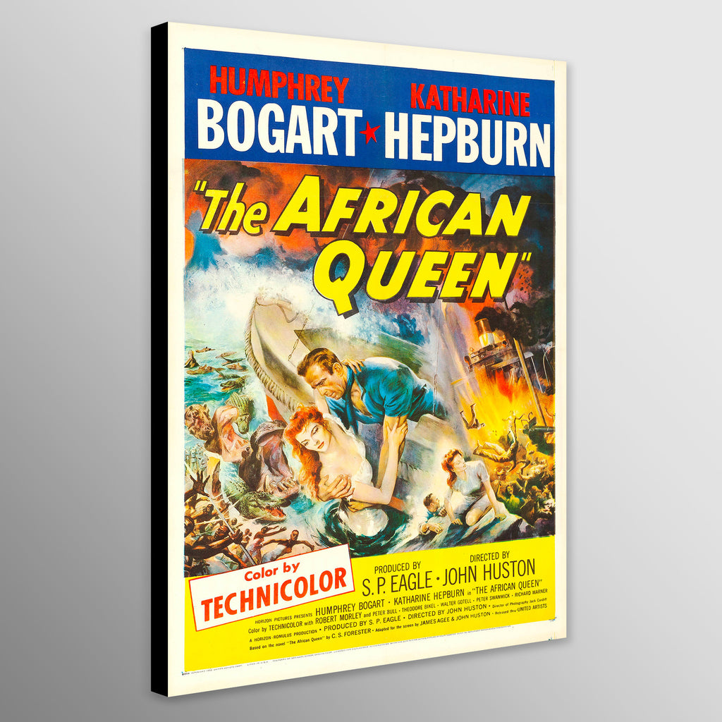 The African Queen - Bogart - Hepburn Movie Wall Art 