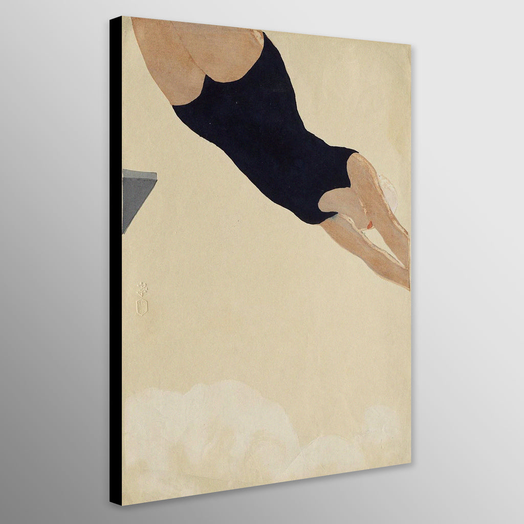 Diving by Koshiro Onchi - Vintage Japanese Wall Art