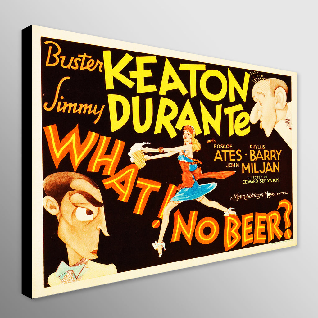 What! No Beer? Buster Keaton Vintage Movie Wall Art