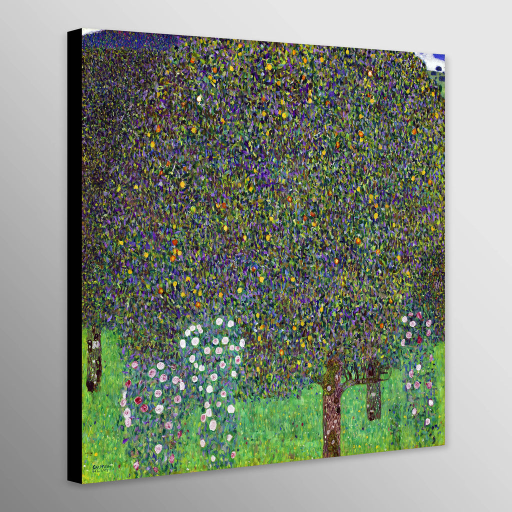 Rosebushes Under The Trees by Gustav Klimt