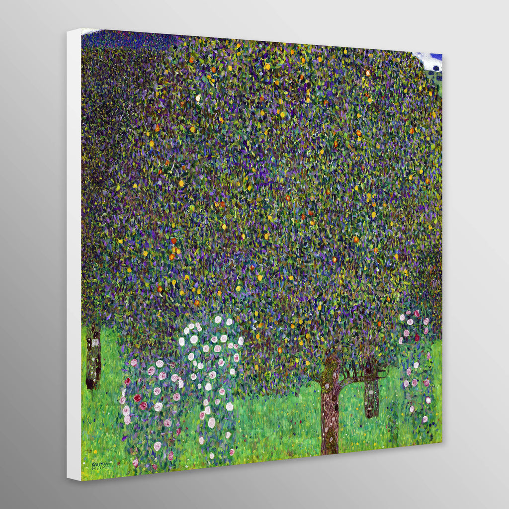 Rosebushes Under The Trees by Gustav Klimt