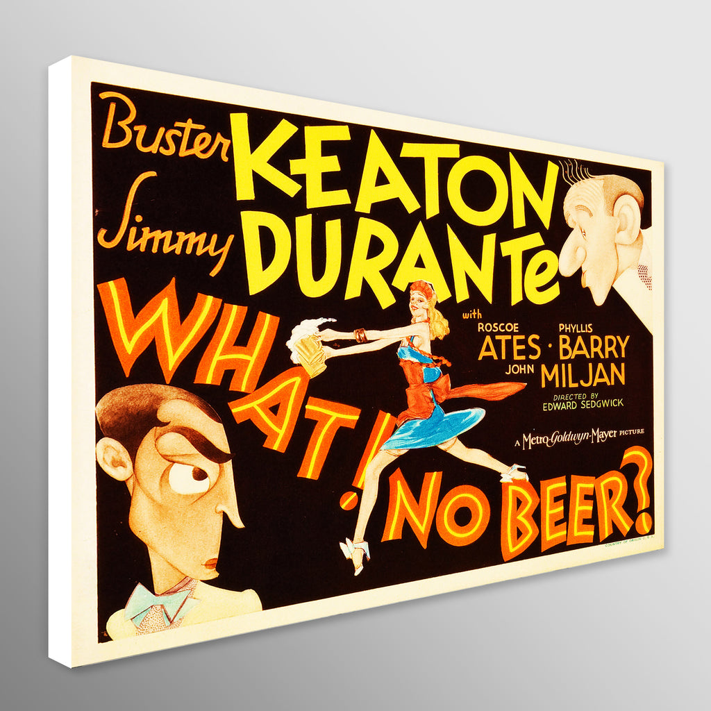 What! No Beer? Buster Keaton Vintage Movie Wall Art