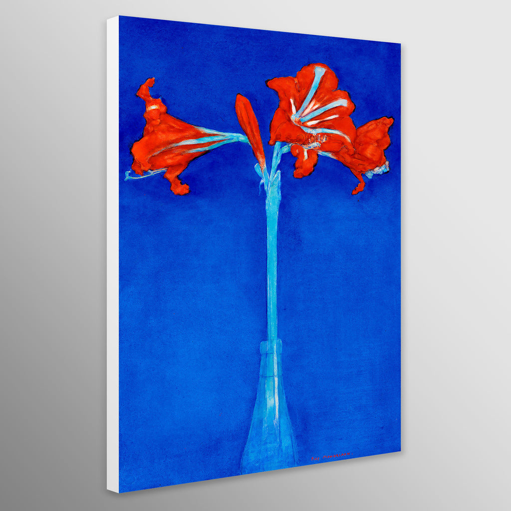 Amaryllis Flower Abstract by Piet Mondrian