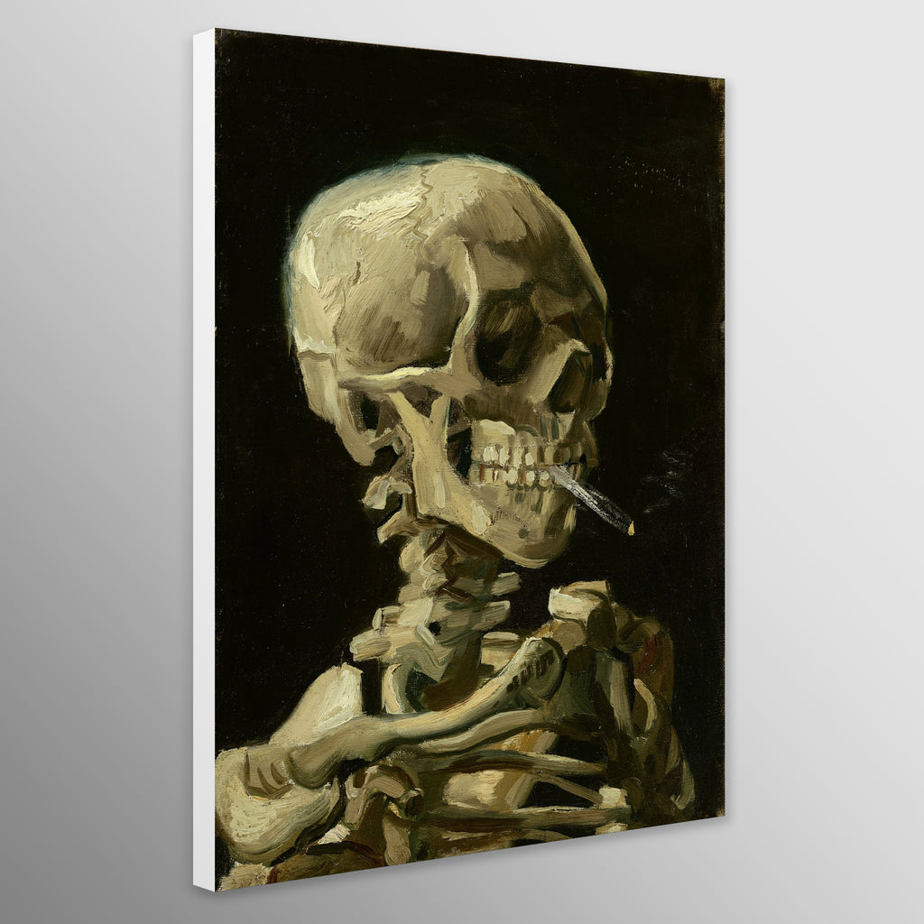 Skull of a Skeleton with Burning Cigarette by Vincent Van Gogh