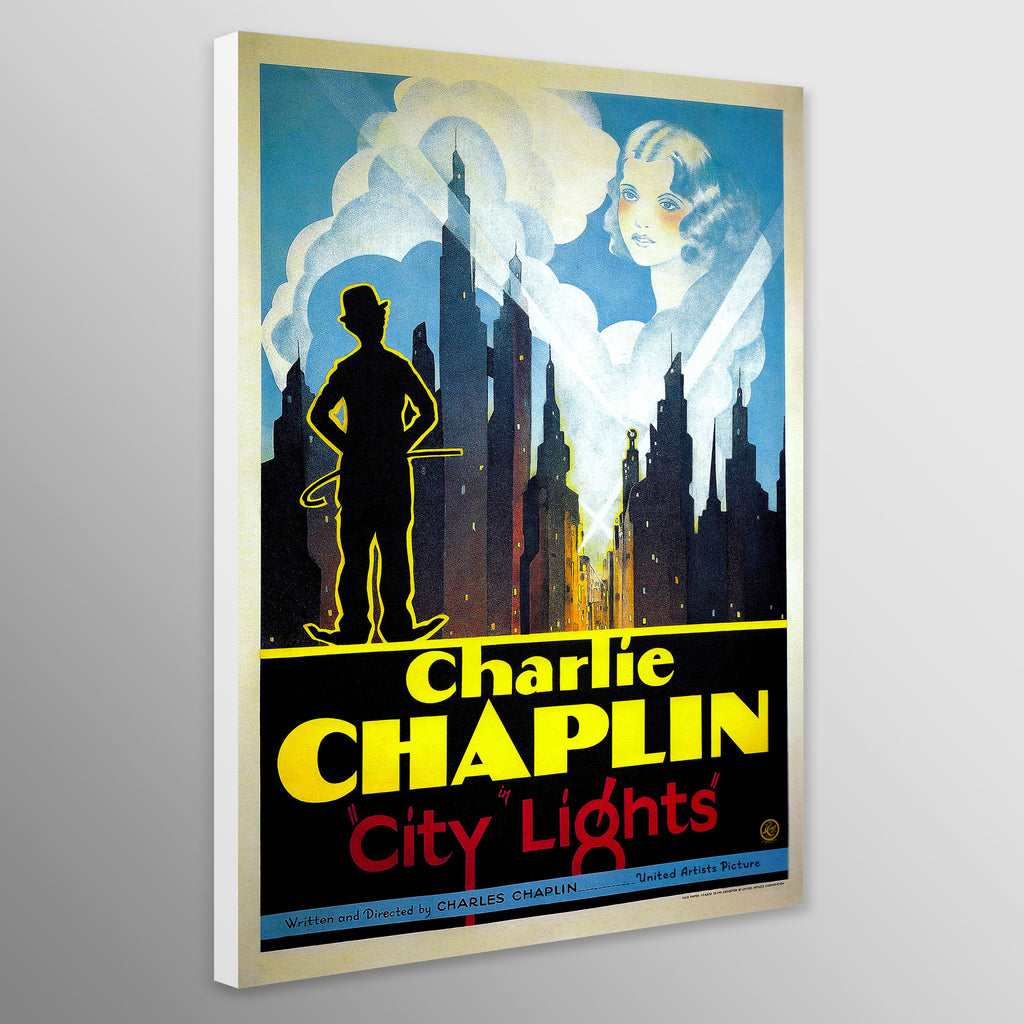 Charlie Chaplin - City Lights Vintage Movie Wall Art