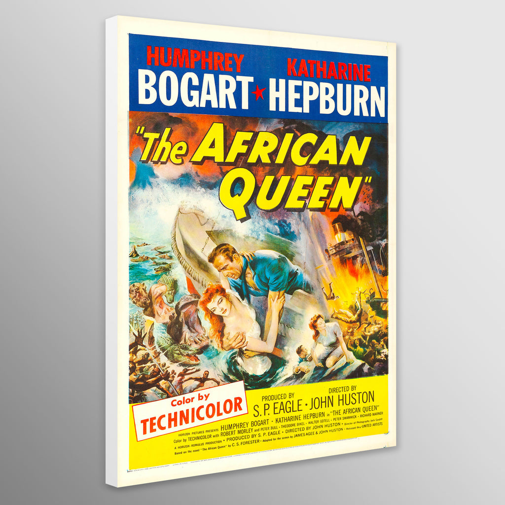 The African Queen - Bogart - Hepburn Movie Wall Art 