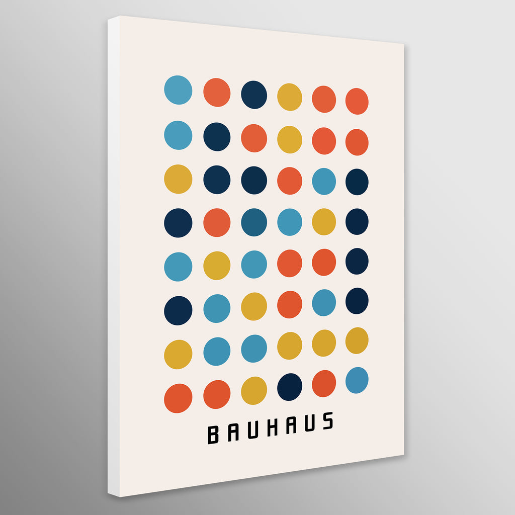 Bauhaus Dot Matrix Multicoloured Circles