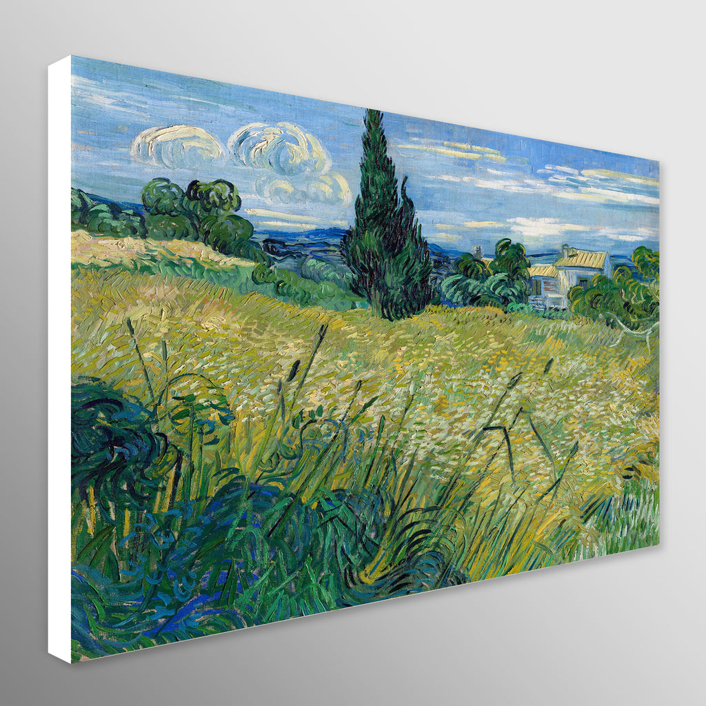 Green Wheat Field with Cypress by Vincent van Gogh