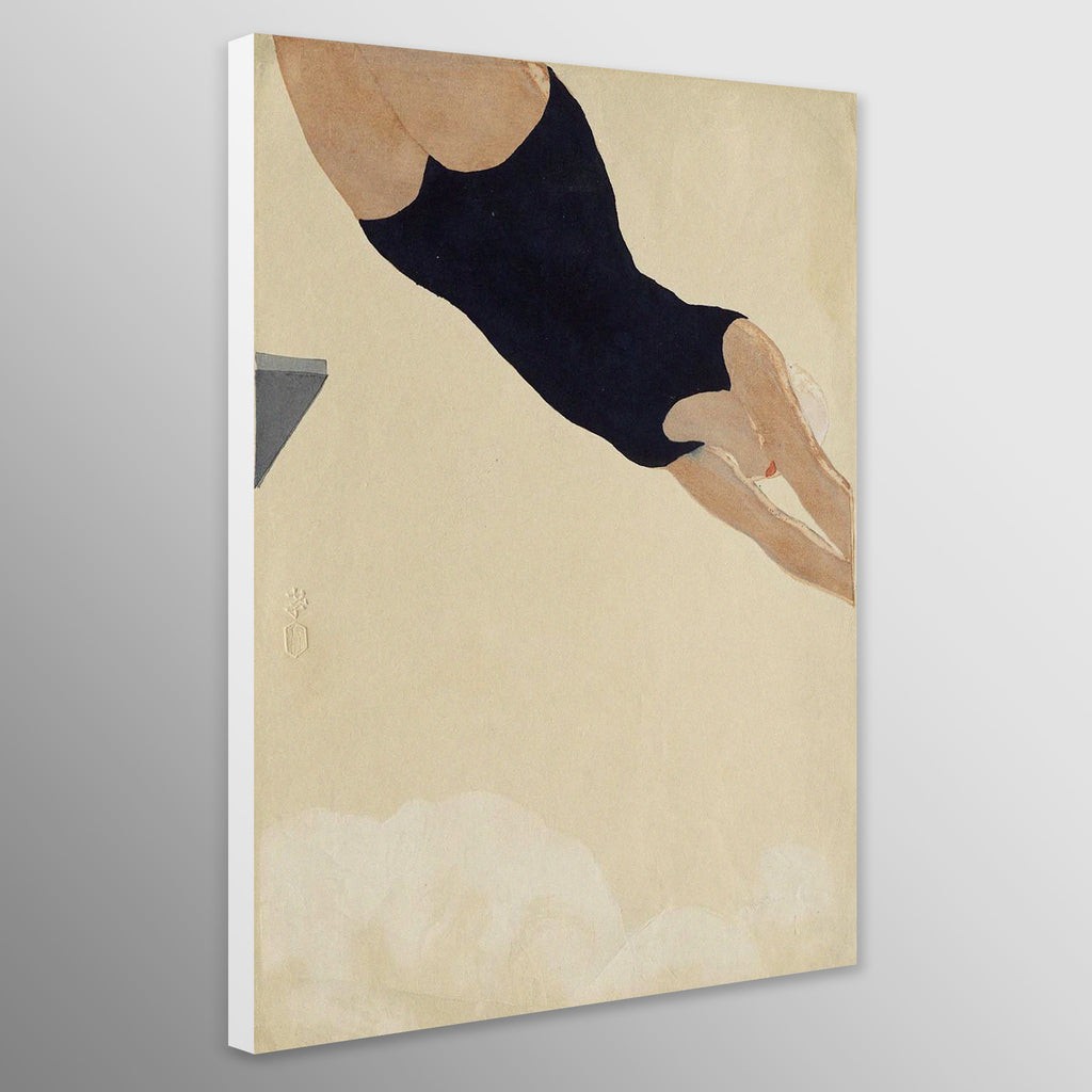 Diving by Koshiro Onchi - Vintage Japanese Wall Art