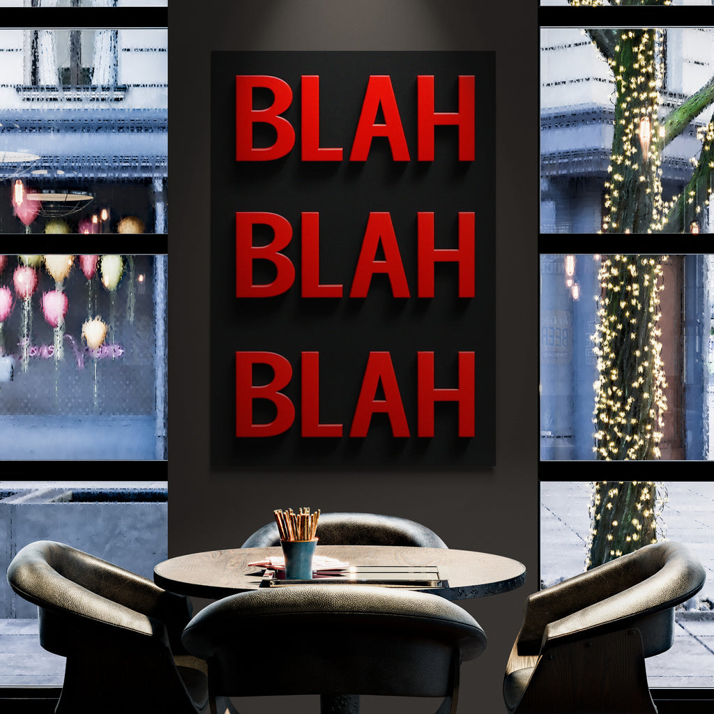 BLAH BLAH BLAH Typography