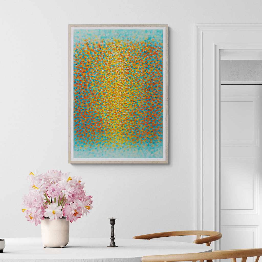 Radiant Mosaic Abstract Wall Art