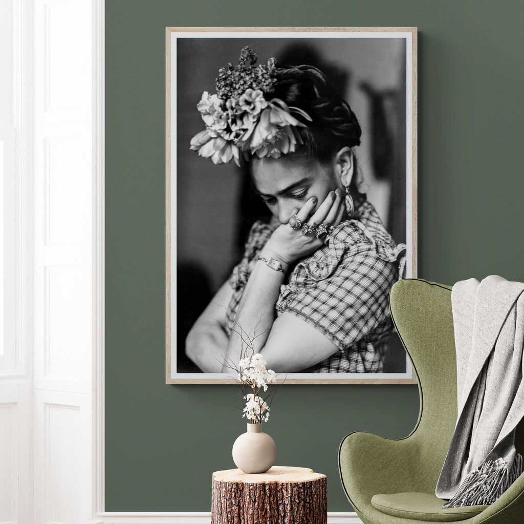 Frida Kahlo - Black and White Vintage Photo