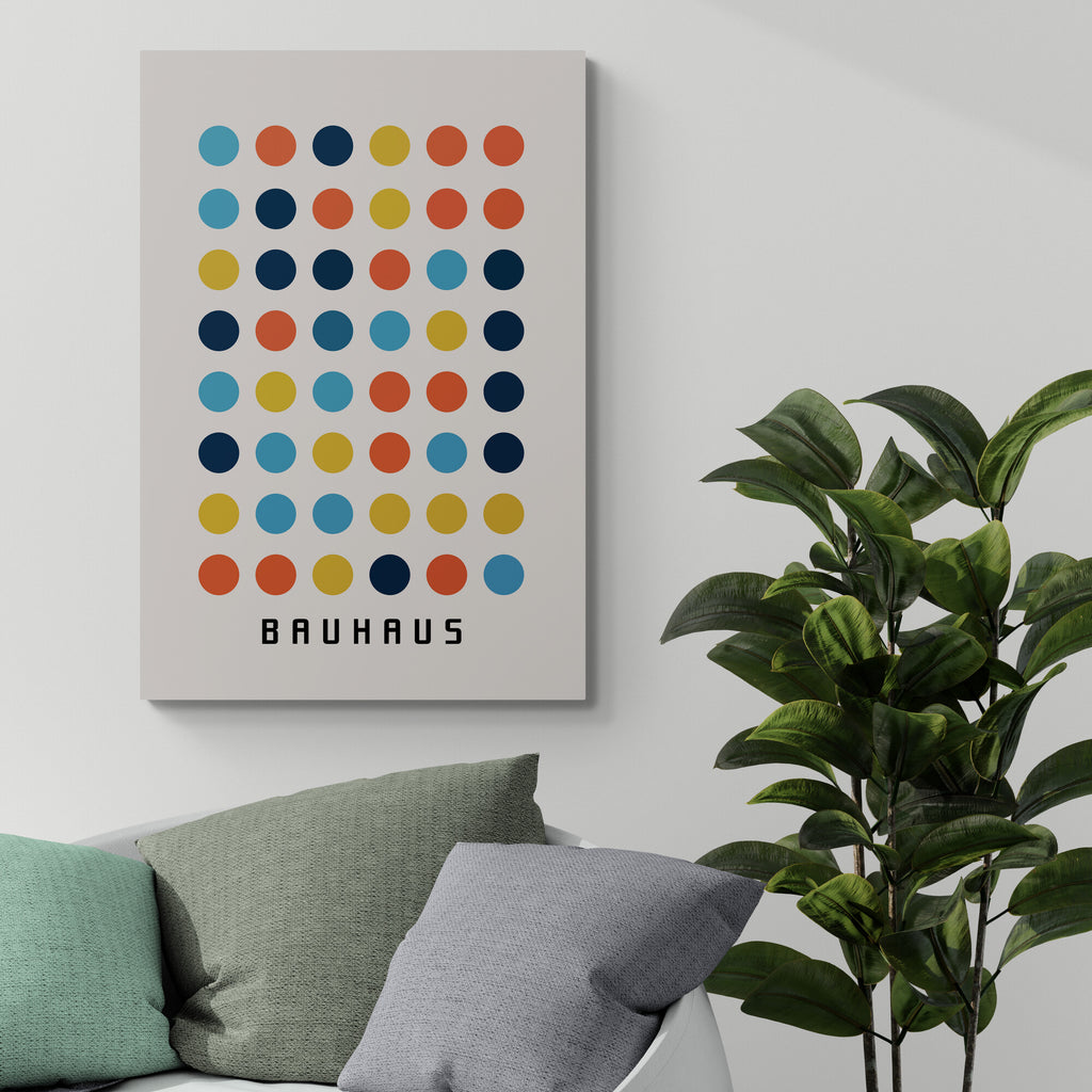 Bauhaus Dot Matrix Multicoloured Circles