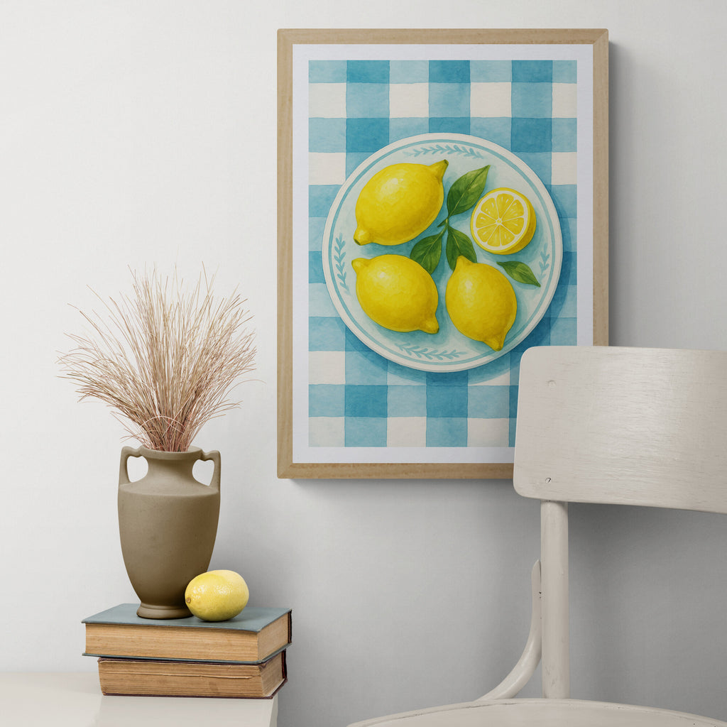 Lemon Painting Kitchen Wall Art