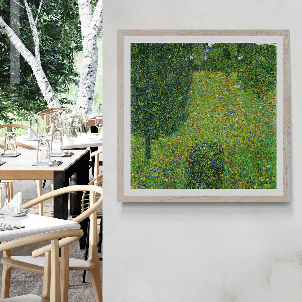 Landscape Garden Meadow In Flower by Gustav Klimt