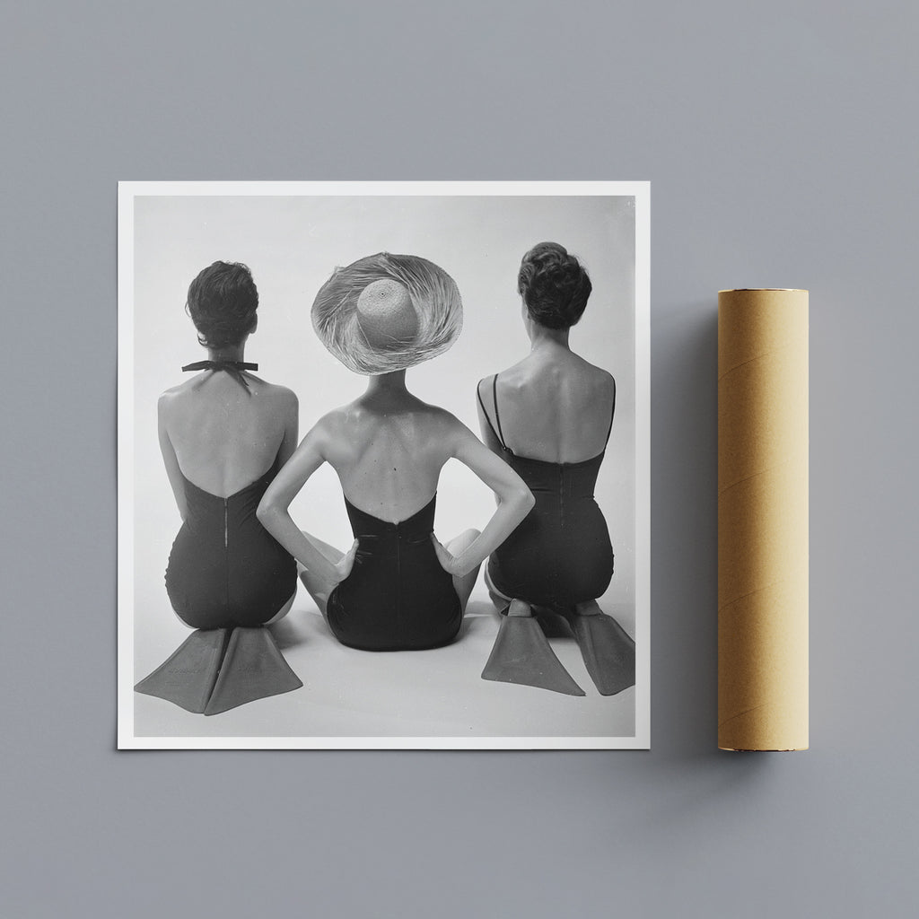Fashion Swimsuits - Fashion Models Wall Art by Toni Frissell - 1950