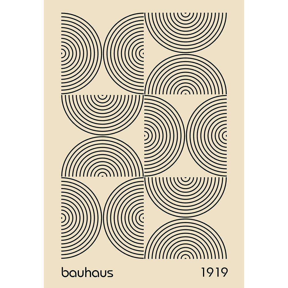 Bauhaus - Half Circles Lines
