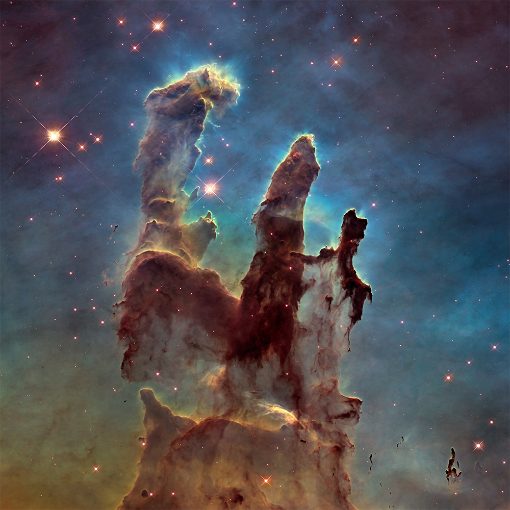 Pillars Of Creation Hubble Space Art