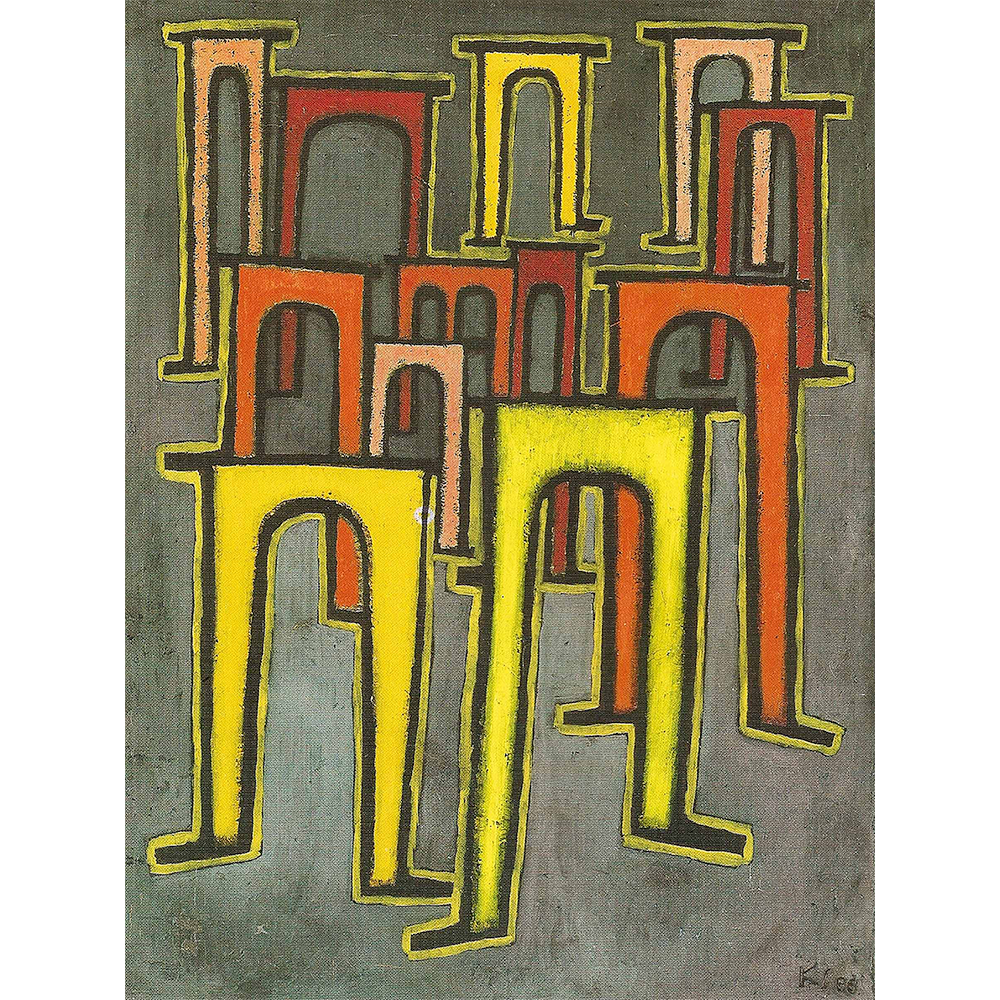 Revolution Of The Viaduct by Paul Klee 1937