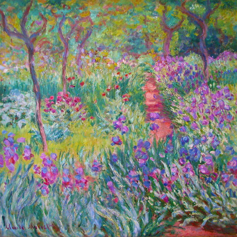 The Artist's Garden in Giverny by Claude Monet