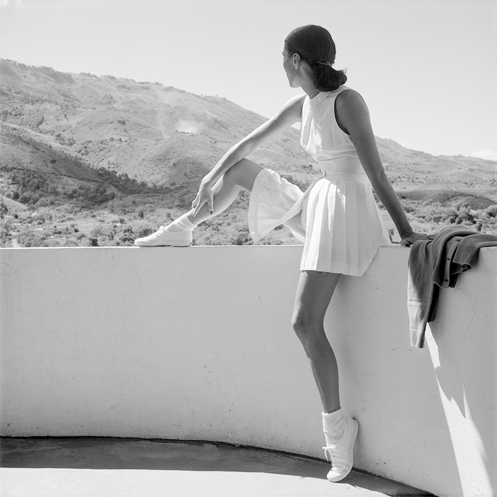 Woman In Tennis Outfit Fashion Photography by Toni Frissell 1947