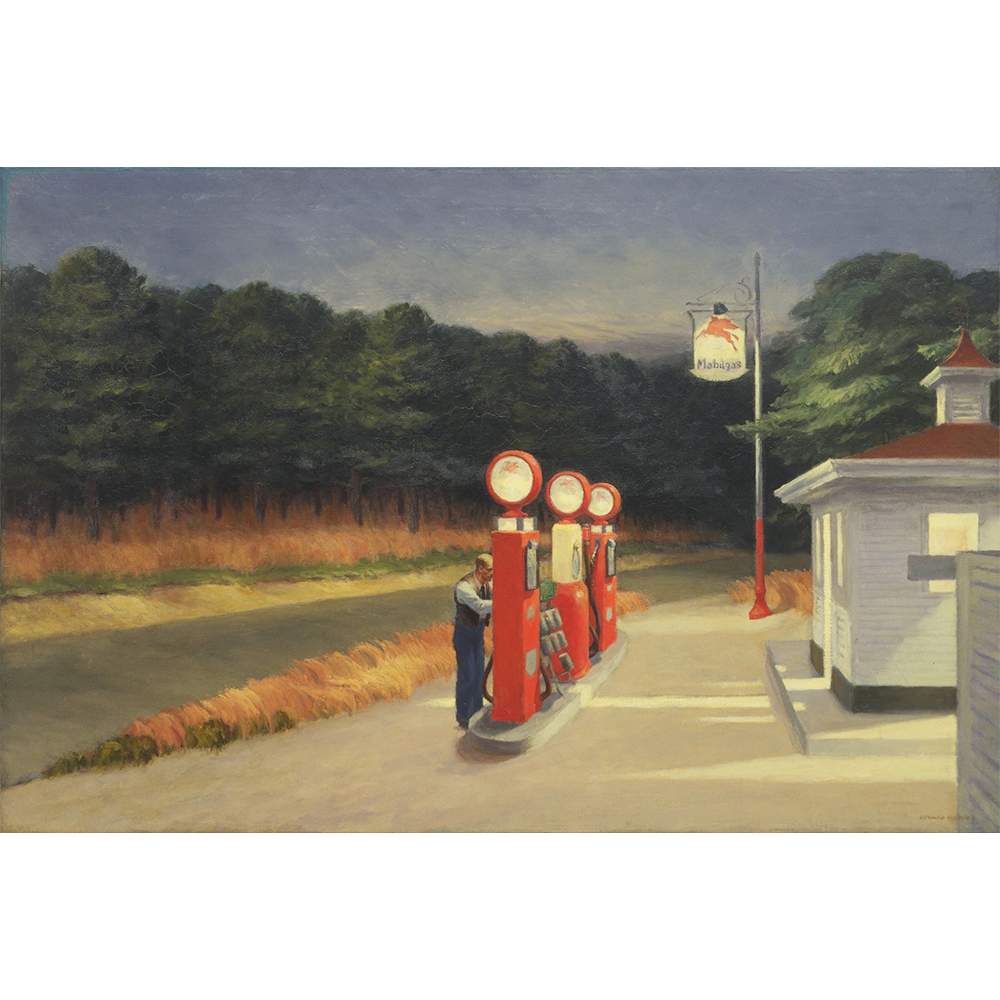Gas Pumps by Edward Hopper 1940