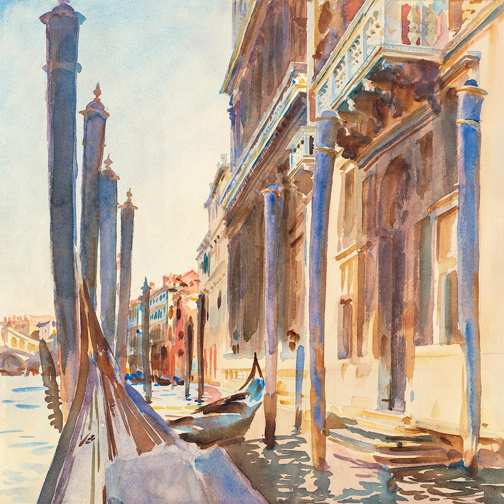 Gondola Moorings on the Grand Canal by John Singer Sargent
