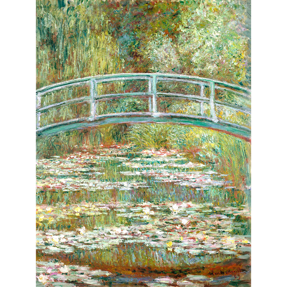 Bridge Over A Pond Of Water Lilies by Claude Monet