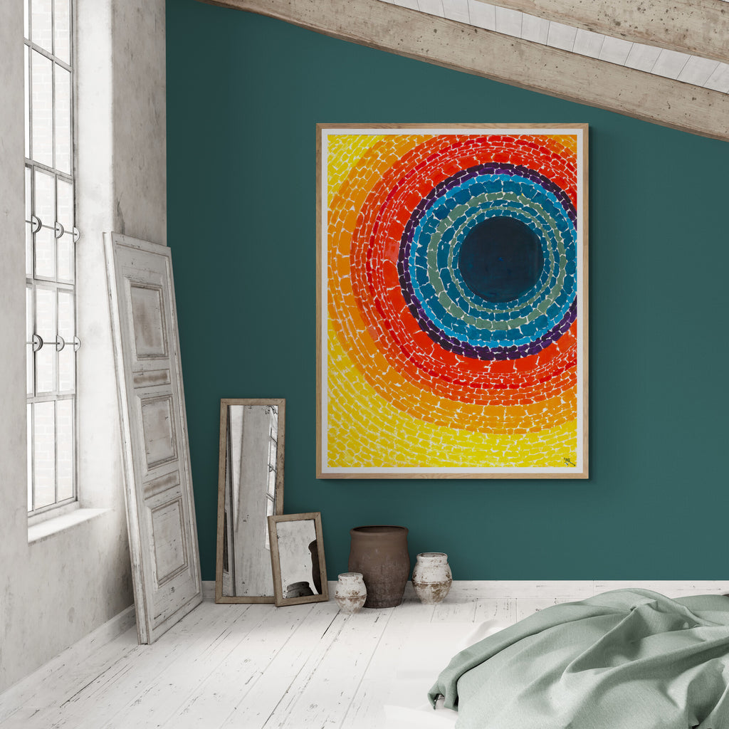 The Eclipse Abstract Wall Art by Alma Thomas 1970