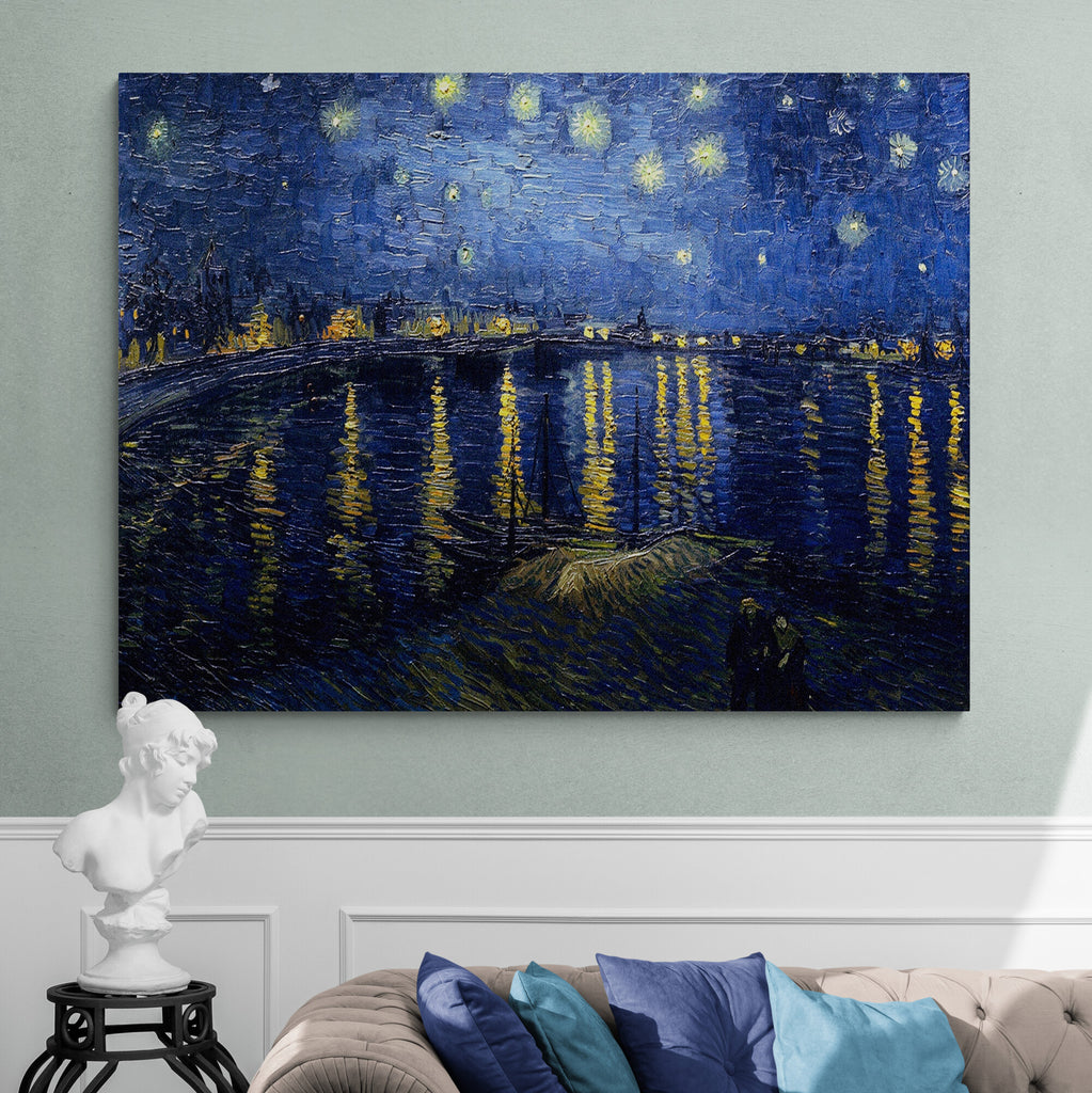 The Starry Night Over The Rhone by Vincent Van Gogh Wall Art (1888)