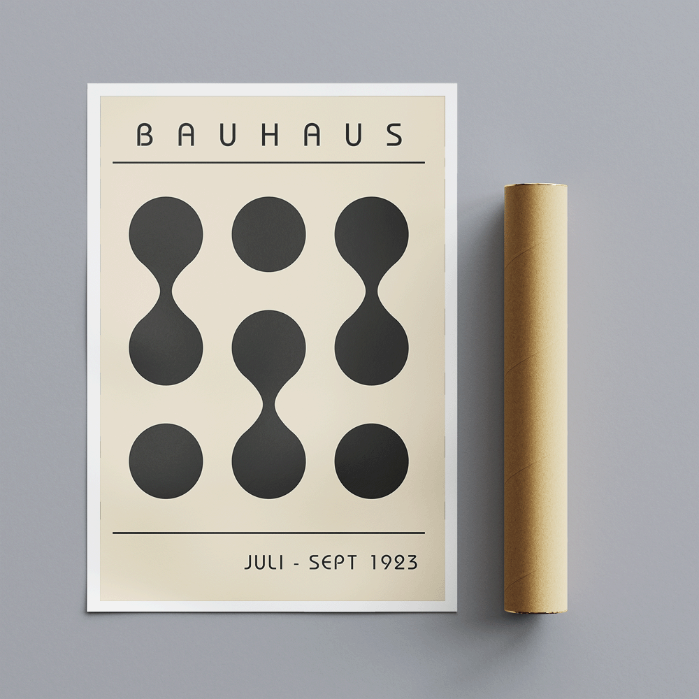 Bauhaus - Connected Circles Grid Wall Art