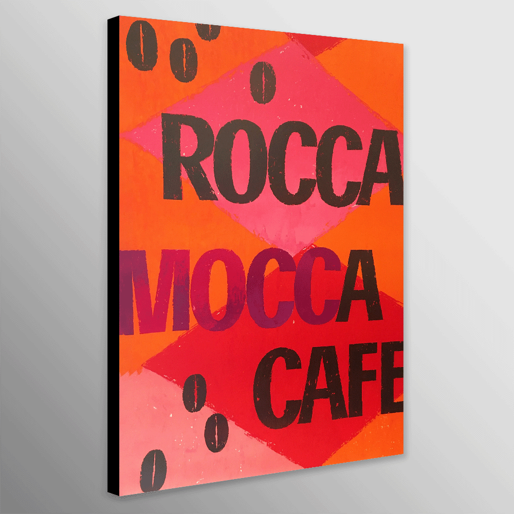 Rocca Mocca Cafe Typography Art