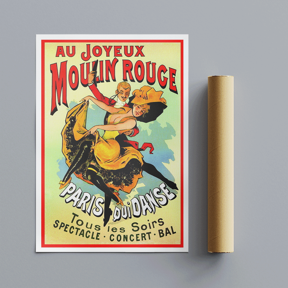 Moulin Rouge - Paris - Dance Vintage Wall Art