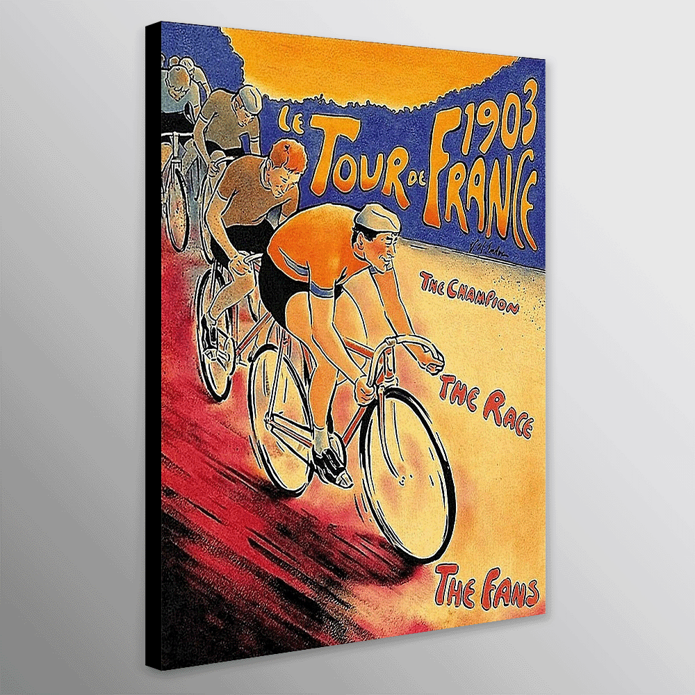 Tour De France - Vintage Bicycle Wall Art 1903
