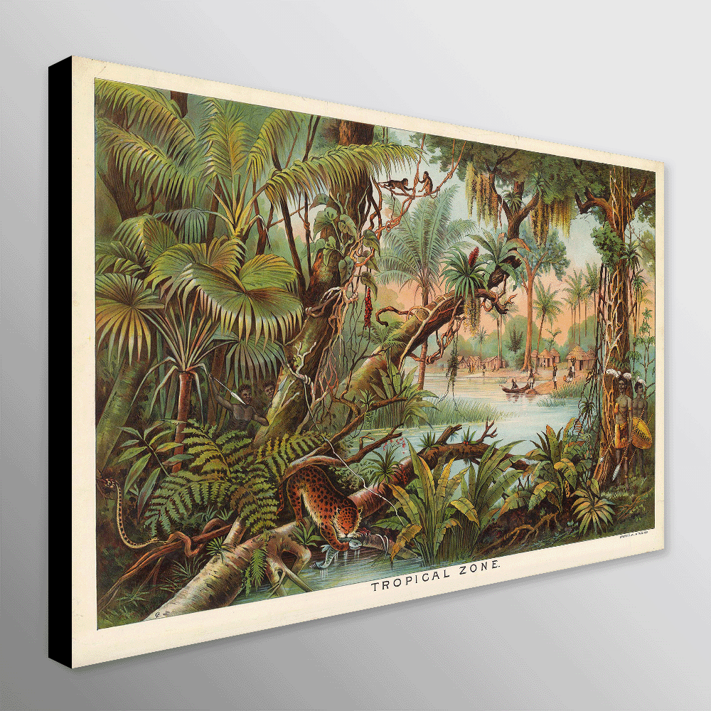Tropical Zone Vintage Art By Levi Walter