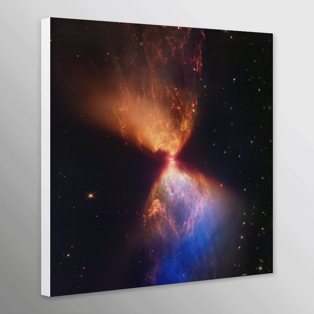 NASA’s James Webb Fiery Hourglass Protostar Wall Art