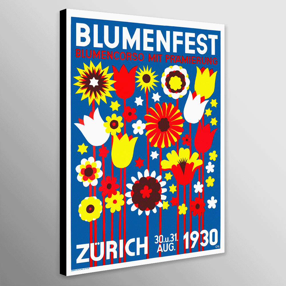 Flower Show - Zurich - Art Deco Vintage 1930 by Walter Cyliax