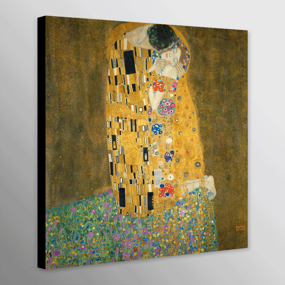 The Kiss by Gustav Klimpt (1907–1908)