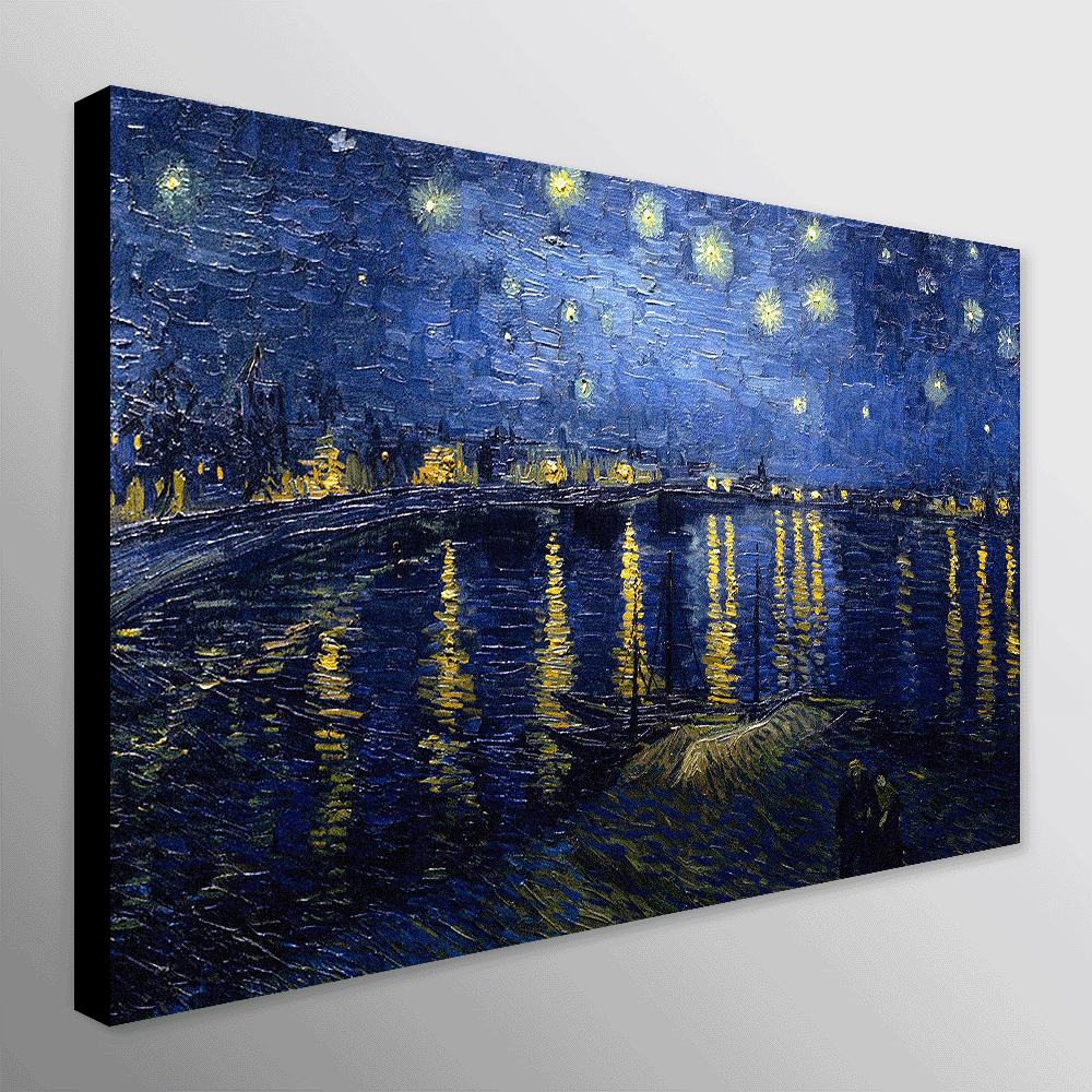 The Starry Night Over The Rhone by Vincent Van Gogh Wall Art (1888)