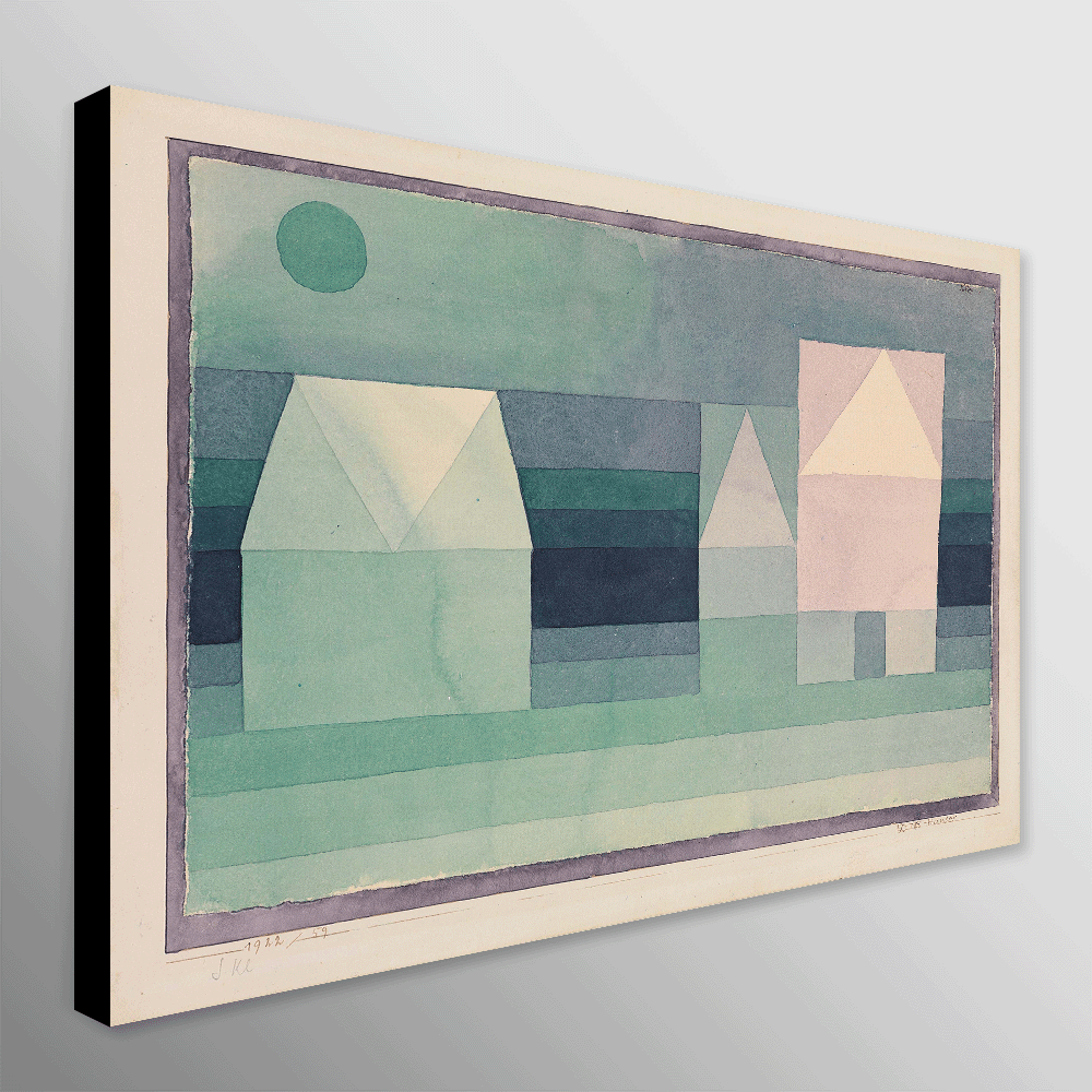 Three Houses by Paul Klee (1922) - Abstract Art