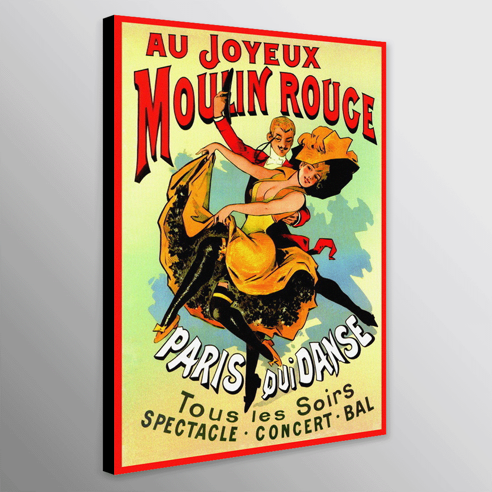 Moulin Rouge - Paris - Dance Vintage Wall Art