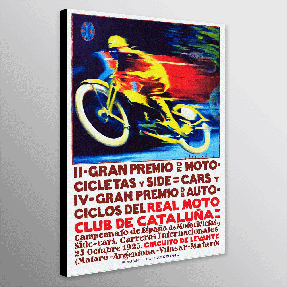 Motorcycle Grand Prix Spain - Vintage 1925 by J. Segrelles