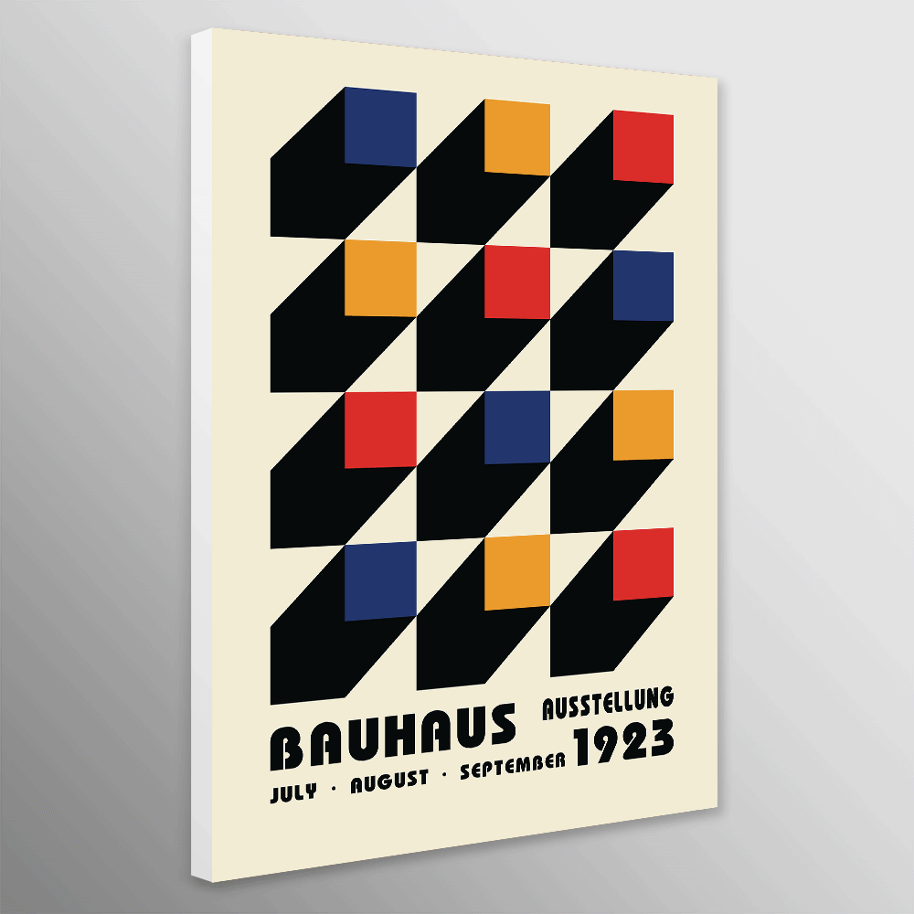 Bauhaus Ausstellung 1923 Wall Art Wrapped Frame Canvas Print The bauhaus-ausstellung-1923-wall-art-wrapped-frame-canvas-print-the