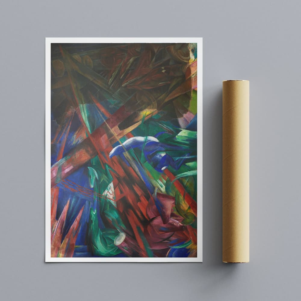 Animal Fates by Franz Marc (1913) - Wall Art Rolled Canvas 