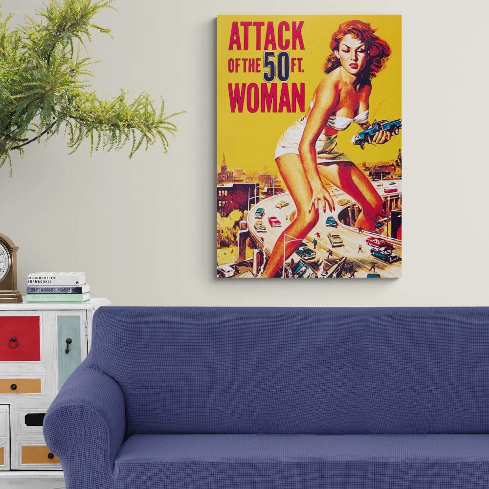 Attack of the 50ft Woman - Movie Art - Wall Art Rolled 
