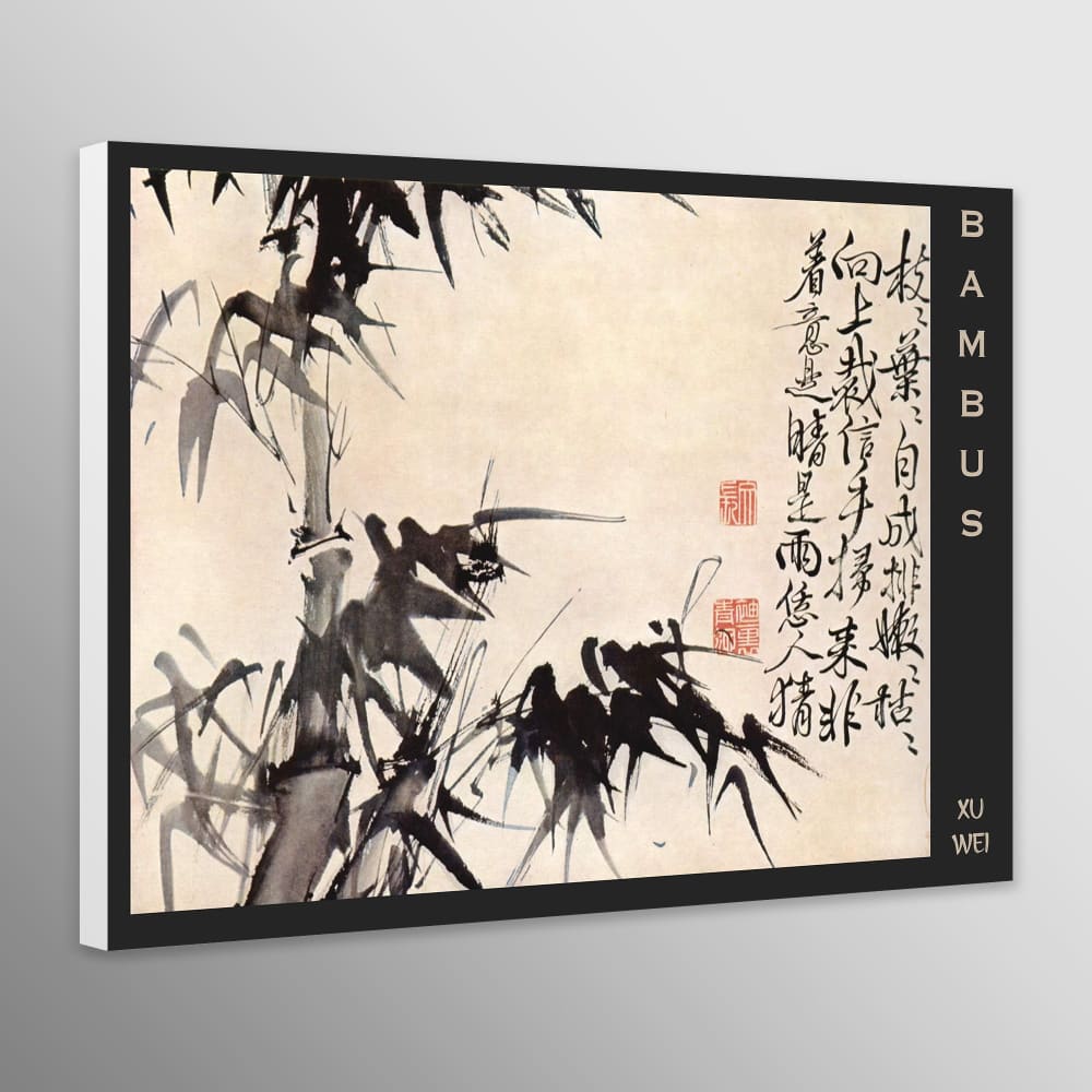 Bambus by Xu Wei - Wall Art Wrapped Frame Canvas Print - A4 