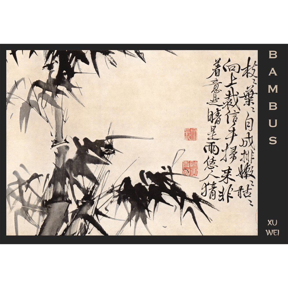 Bambus by Xu Wei - Wall Art Wrapped Frame Canvas Print