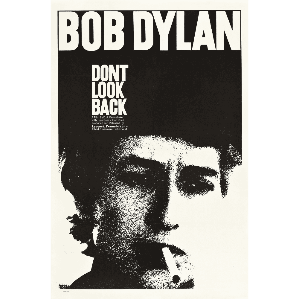 Bob Dylan - Don't Look Back - Movie Art (1967) - Wall Art Rolled Canvas Print